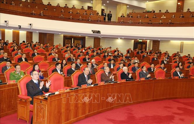 Trong ảnh: Tổng Bí thư, Chủ tịch nước Nguyễn Phú Trọng và các đại biểu dự hội nghị. Ảnh: Trí Dũng – TTXVN