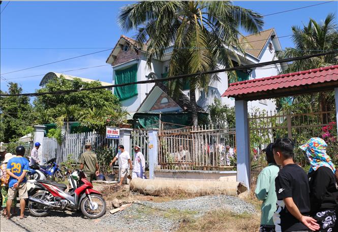 Trong ảnh: Nhà trọ Kim Dung, nơi xảy ra vụ việc. Ảnh: Công Mạo-TTXVN