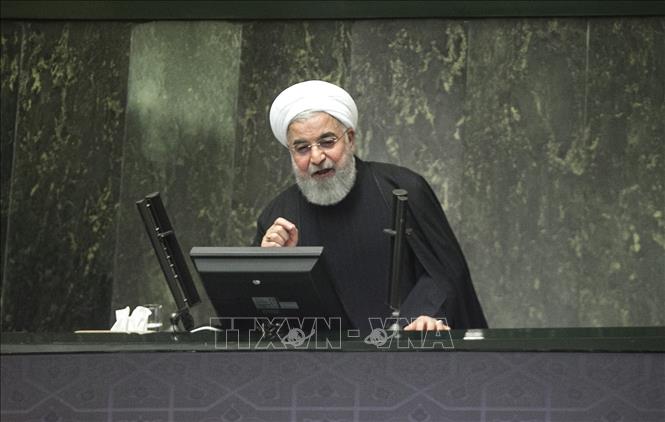 Trong ảnh (tư liệu): Tổng thống Iran Hassan Rouhani phát biểu tại thủ đô Tehran ngày 25/12/2018. Ảnh: THX/ TTXVN