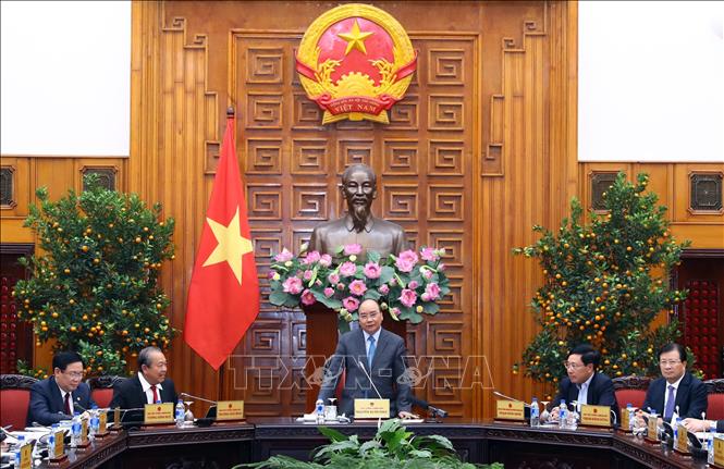 Trong ảnh: Thủ tướng Nguyễn Xuân Phúc phát biểu. Ảnh: Thống Nhất – TTXVN