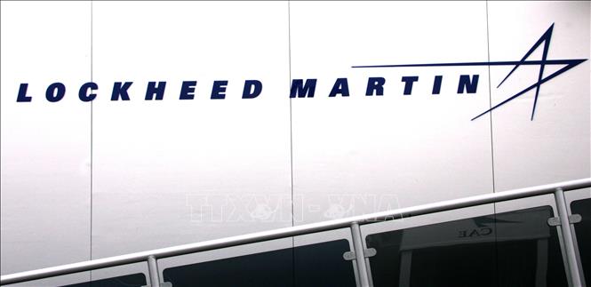 Trong ảnh (tư liệu): Biểu tượng tập đoàn Lockheed Martin. Ảnh: AFP/ TTXVN