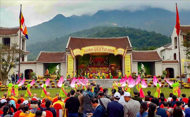 Trong ảnh: Quang cảnh khai Hội Xuân Yên Tử 2019. Ảnh: Trung Nguyên-TTXVN