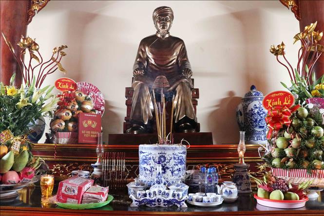 Trong ảnh: Tượng đồng Danh nhân Hoàng Hoa Thám. Ảnh: Đinh Tuấn - TTXVN