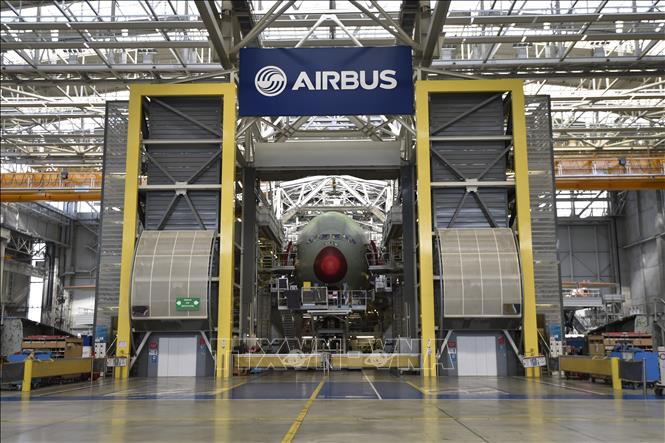Trong ảnh (tư liệu): Một nhà máy của hãng Airbus tại Blagnac, miền nam Pháp. Ảnh: AFP/ TTXVN