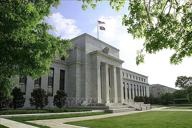 Trong ảnh: Trụ sở Ngân hàng Dự trữ Liên bang Mỹ (FED) tại Washington, DC. Ảnh: AFP/ TTXVN
