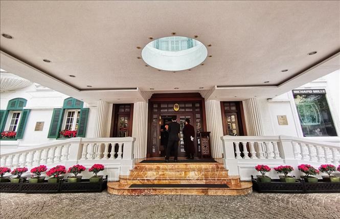Trong ảnh: Khách sạn Sofitel Legend Metropole Hanoi. Ảnh: Thành Đạt - TTXVN
