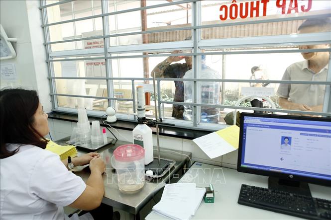 Trong ảnh: Cơ sở điều trị nghiện các chất dạng thuốc phiện bằng chất thay thế Methadone huyện Đan Phượng đang quản lý điều trị 180 bệnh nhân HIV/AIDS. Ảnh: Dương Ngọc - TTXVN