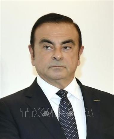 Trong ảnh: Chân dung cựu Chủ tịch tập đoàn sản xuất ô tô Nissan Motor Carlos Ghosn. Ảnh: Kyodo/TTXVN