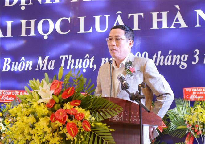 Trong ảnh: Phó Chủ tịch UBND tỉnh Đắk Lắk Võ Văn Cảnh phát biểu tại buổi lễ. Ảnh: Hoài Thu – TTXVN