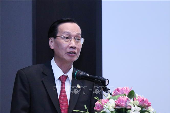 Trong ảnh: Ông Lê Thanh Liêm, Phó Chủ tịch Thường trực Ủy ban nhân dân Thành phố Hồ Chí Minh phát biểu tại buổi lễ. Ảnh: Xuân Khu-TTXVN
