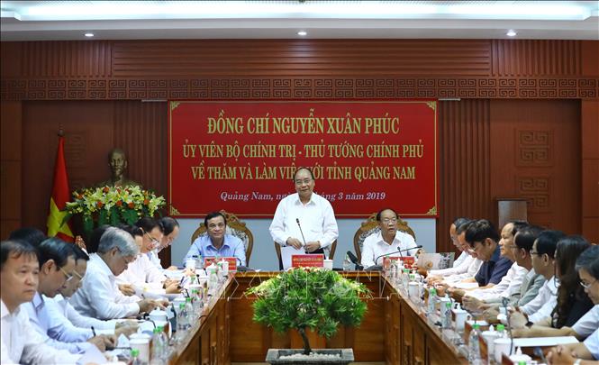 Trong ảnh: Thủ tướng Nguyễn Xuân Phúc phát biểu. Ảnh: Thống Nhất – TTXVN
