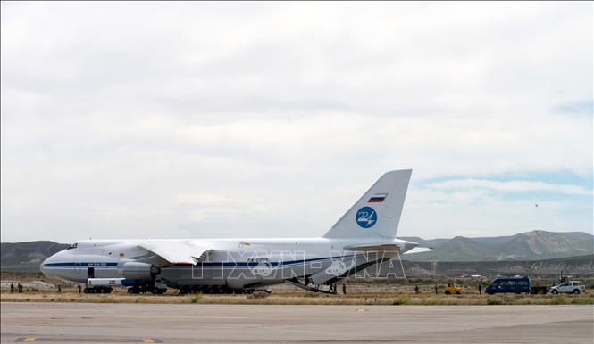 Trong ảnh (tư liệu): Máy bay Antonov 124 của Nga. Ảnh: AFP/ TTXVN