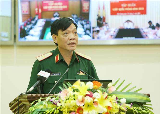 Hội nghị trực tuyến toàn quốc tập huấn Luật Quốc phòng năm 2018 - Ảnh thời sự trong nước - Nội chính & Ngoại giao - Thông tấn xã Việt Nam (TTXVN)