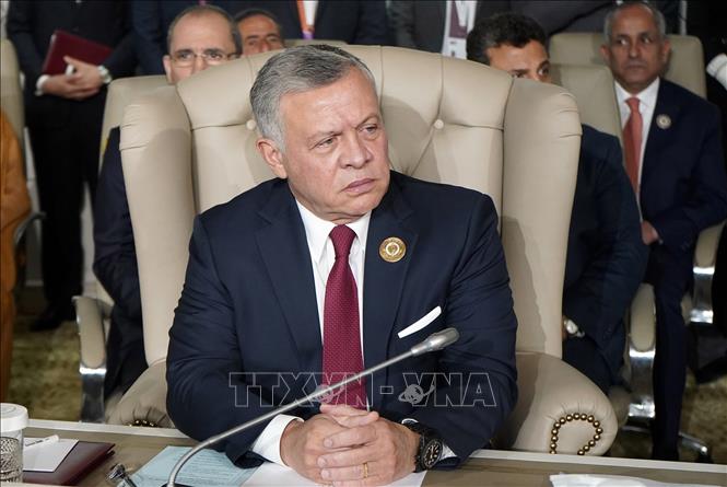 Trong ảnh: Quốc vương Jordan Abdullah II tại Hội nghị thượng đỉnh Liên đoàn Arab (AL) lần thứ 30 ở thủ đô Tunis (Tunisia) ngày 31/3/2019. Ảnh: AFP/TTXVN
