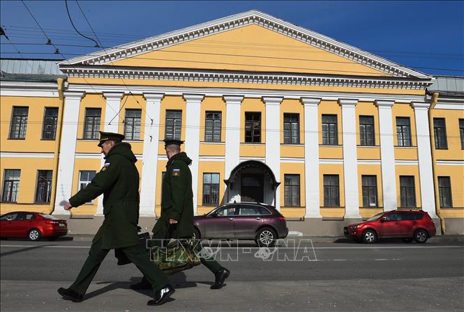 Trong ảnh: Quang cảnh Học viện quân sự và vũ trụ Mozhaisky ở thành phố Saint Petersburg, Nga ngày 2/4/2019. Ảnh: AFP/TTXVN