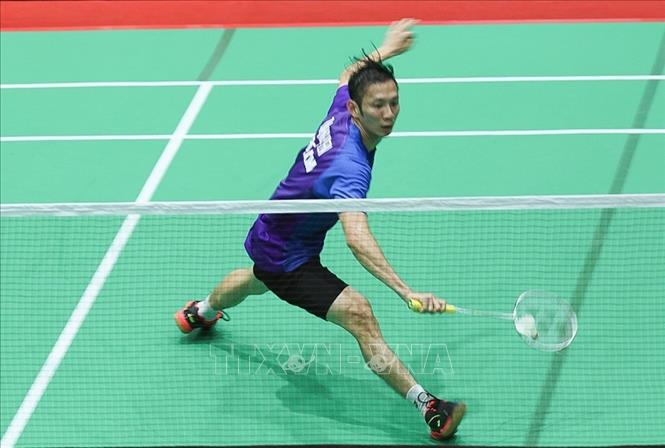 Trong ảnh: Tuổi tác là vấn đề cơ bản khiến tay vợt Nguyễn Tiến Minh dừng bước tại vòng 2 sau trận thua trước tay vợt trẻ Chia Hao LEE đến từ Đài Loan-Trung Quốc. Ảnh: Trọng Đạt - TTXVN