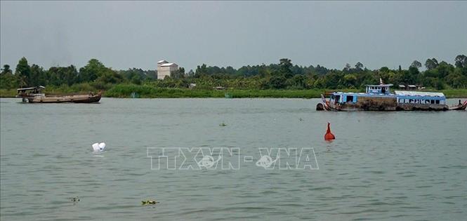 Trong ảnh: Hiện trường xảy ra vụ tai nạn. Ảnh: Công Mạo-TTXVN