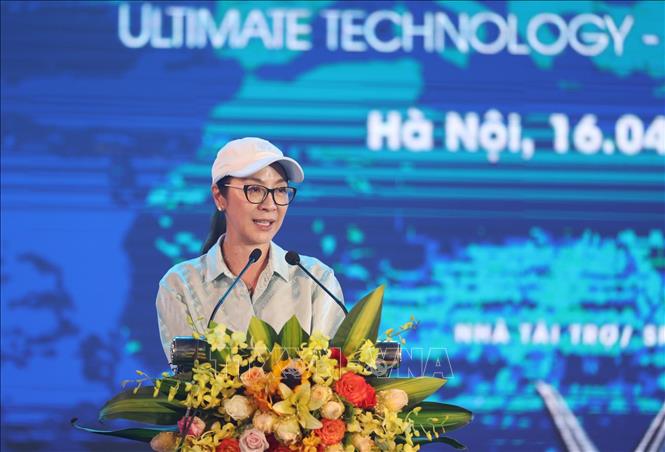 Trong ảnh: Bà Dương Tử Quỳnh phát biểu. Ảnh: Lâm Khánh – TTXVN