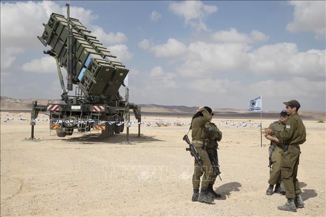 Trong ảnh: (tư liệu) Tên lửa Patriot trong cuộc tập trận ở căn cứ không quân Ovda, Israel ngày 8/11/2017. Ảnh: AFP/TTXVN