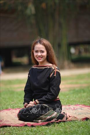 Photo: An Ede ethnic girl in the event. VNA Photo: Trọng Đạt