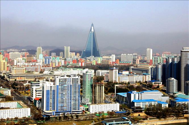 Trong ảnh: Khu Chang Jong, nơi tập trung nhiều nhà cao tầng. Ảnh: Phương Hoa - TTXVN