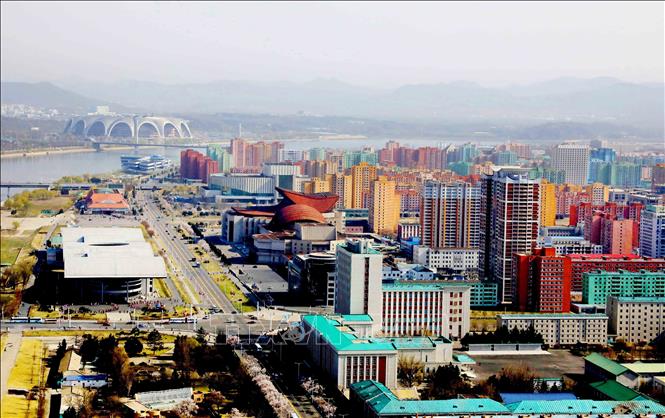 Trong ảnh: Thủ đô Bình Nhưỡng ngày nay mang một dáng vẻ hiện đại. Ảnh: Phương Hoa - TTXVN