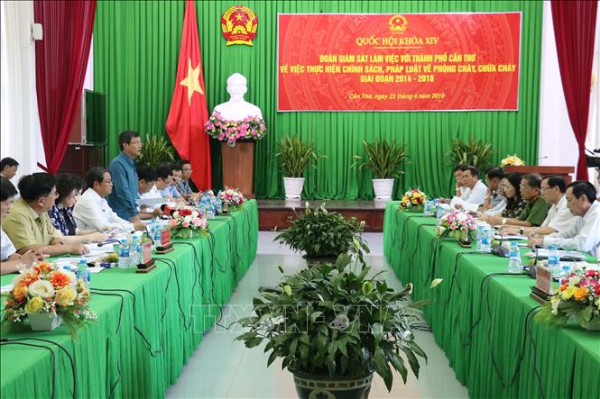 Trong ảnh: Quang cảnh buổi làm việc.  Ảnh: Ngọc Thiện- TTXVN
