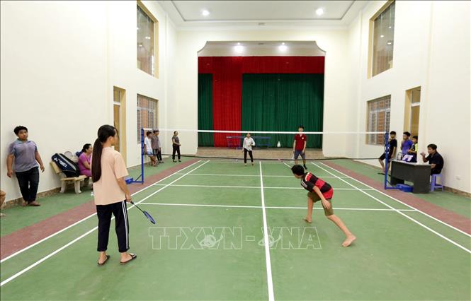 Trong ảnh: Các hoạt động thể thao của trẻ em tại Trung tâm Bảo trợ xã hội tỉnh Điện Biên. Ảnh: Anh Tuấn – TTXVN