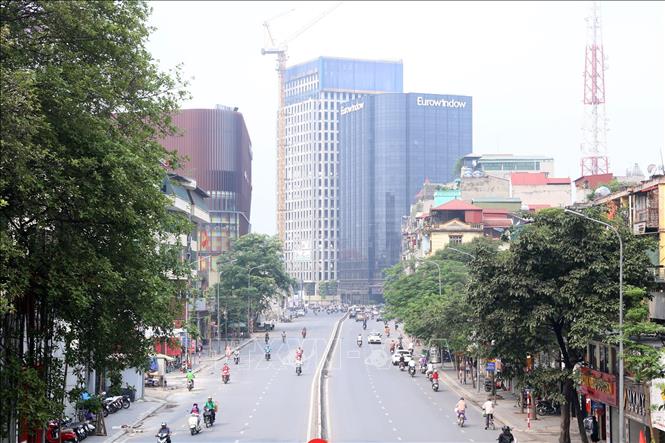 Trong ảnh: Phố Phạm Ngọc Thạch trong ngày 29/4/2019. Ảnh: Huy Hùng - TTXVN