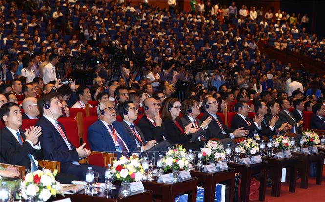 Trong ảnh: Các đại biểu trong nước và quốc tế tham dự Diễn đàn Kinh tế tư nhân Việt Nam 2019. Ảnh: Thống Nhất – TTXVN