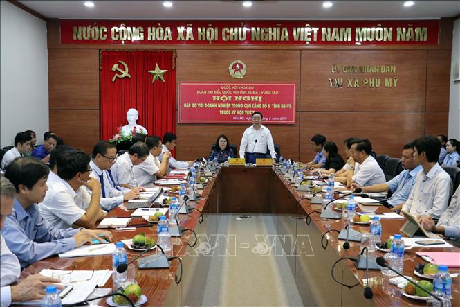 Trong ảnh: Quang cảnh buổi tiếp xúc. Ảnh: Đoàn Mạnh Dương - TTXVN
