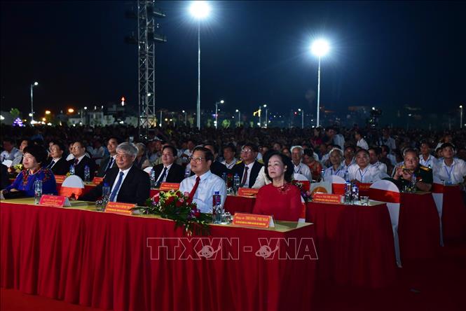 Trong ảnh: Các đại biểu tham dự buổi lễ. Ảnh: Diệp Anh - TTXVN 
