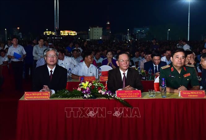 Trong ảnh: Các đại biểu tham dự buổi lễ. Ảnh: Diệp Anh - TTXVN 
