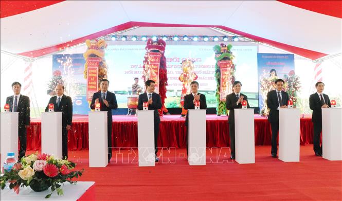Quang cảnh Lễ khởi công. Ảnh: TTXVN phát