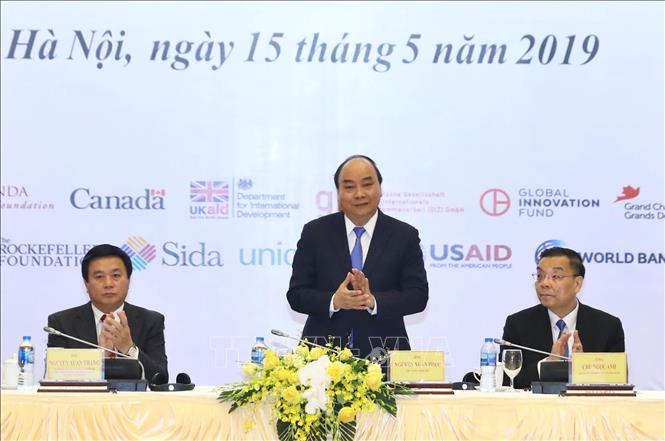 Trong ảnh: Thủ tướng Nguyễn Xuân Phúc và các đại biểu tại hội nghị. Ảnh: Thống Nhất – TTXVN
