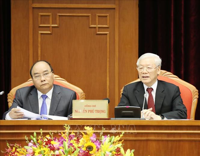 Trong ảnh: Tổng Bí thư, Chủ tịch nước Nguyễn Phú Trọng chủ trì và phát biểu khai mạc Hội nghị. Ảnh: Trí Dũng –TTXVN