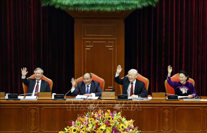 Trong ảnh: Tổng Bí thư, Chủ tịch nước Nguyễn Phú Trọng chủ trì và phát biểu khai mạc Hội nghị. Ảnh: Thống Nhất - TTXVN