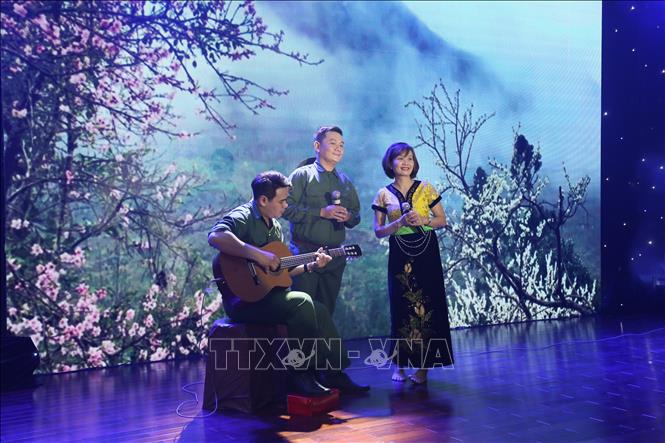 Trong ảnh: Một tiết mục biểu diễn tại liên hoan. Ảnh: Thành Chung - TTXVN