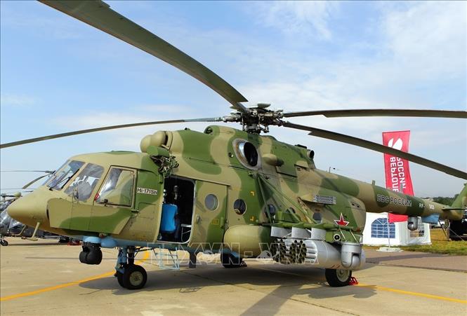 Trong ảnh: (tư liệu) Máy bay trực thăng Mi-171 SH. Ảnh: AFP/TTXVN