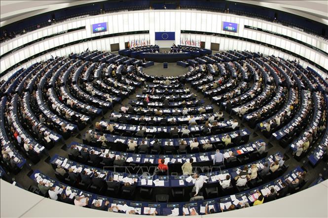Trong ảnh: Nghị viện châu Âu ở Strasbourg, Pháp. Ảnh: AFP/TTXVN