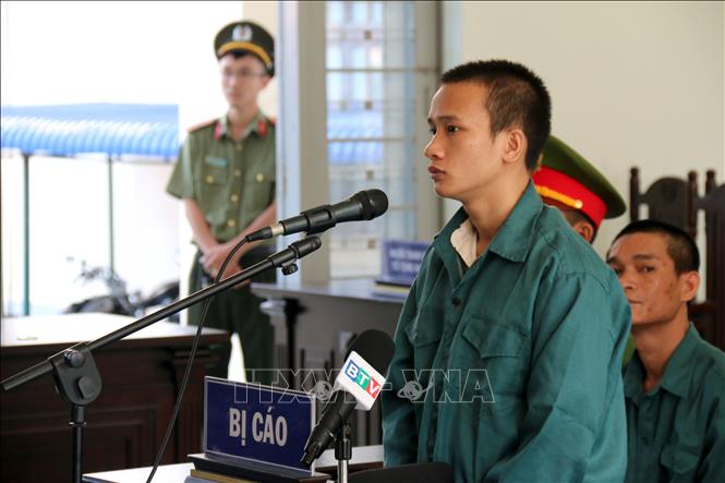 Trong ảnh: Bị cáo Đặng Ngọc Tấn tại phiên tòa. Ảnh: Nguyễn Thanh - TTXVN
