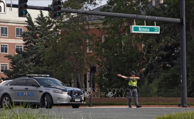 Trong ảnh: Hiện trường vụ xả súng tại Virginia Beach, Mỹ, ngày 31/5/2019. Ảnh: AP/ TTXVN
