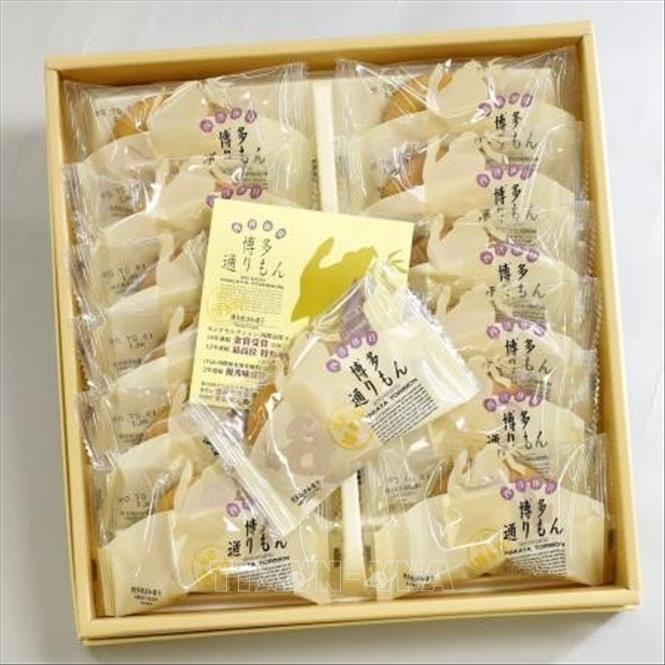 Trong ảnh: Bánh ngọt nhân đậu, món ăn vặt nổi tiếng ở tỉnh Fukuoka, Nhật Bản. Ảnh: Kyodo/ TTXVN
