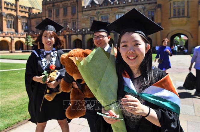 Trong ảnh (tư liệu): Sinh viên tại trường đại học Sydney, Australia. Ảnh: AFP/ TTXVN