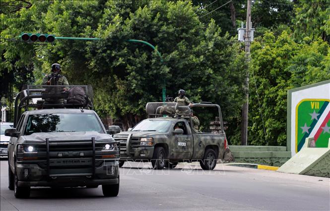 Trong ảnh: Binh sĩ Mexico tuần tra tại Tapachula, bang Chiapas ngày 12/6/2019. Ảnh: AFP/TTXVN