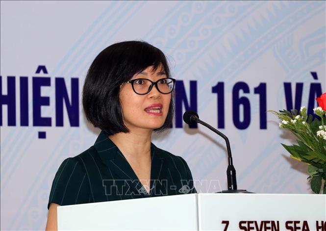 Trong ảnh: Phó Vụ trưởng Vụ Hợp tác quốc tế Hà Thị Minh Đức phát biểu khai mạc hội nghị. Ảnh: Trần Lê Lâm - TTXVN