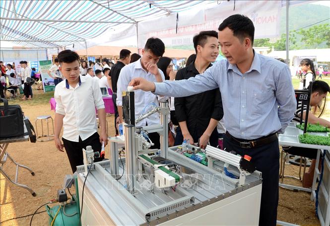 Ngày hội việc làm huyện Yên Sơn, tỉnh Tuyên Quang năm 2019. Ảnh: Quang Cường – TTXVN.