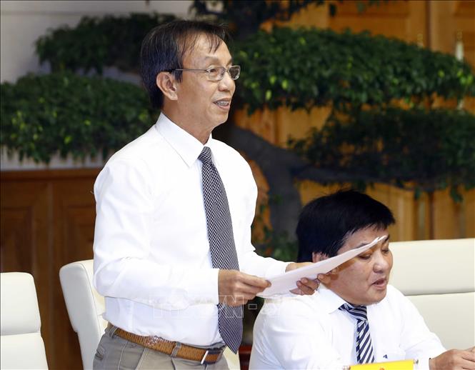 Trong ảnh: Đồng chí Nguyễn Quang Thông, Tổng biên tập Báo Thanh niên phát biểu tại buổi làm việc. Ảnh: Thống Nhất -TTXVN  
