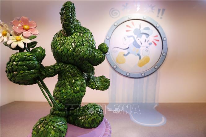 Trong ảnh: Bức tượng chuột Mickey tại bảo tàng Pop-up Disney tại Anaheim, California, Mỹ, ngày 20/6/2019. Ảnh: THX/ TTXVN