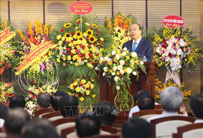 Trong ảnh: Thủ tướng Nguyễn Xuân Phúc phát biểu. Ảnh: Lâm Khánh - TTXVN